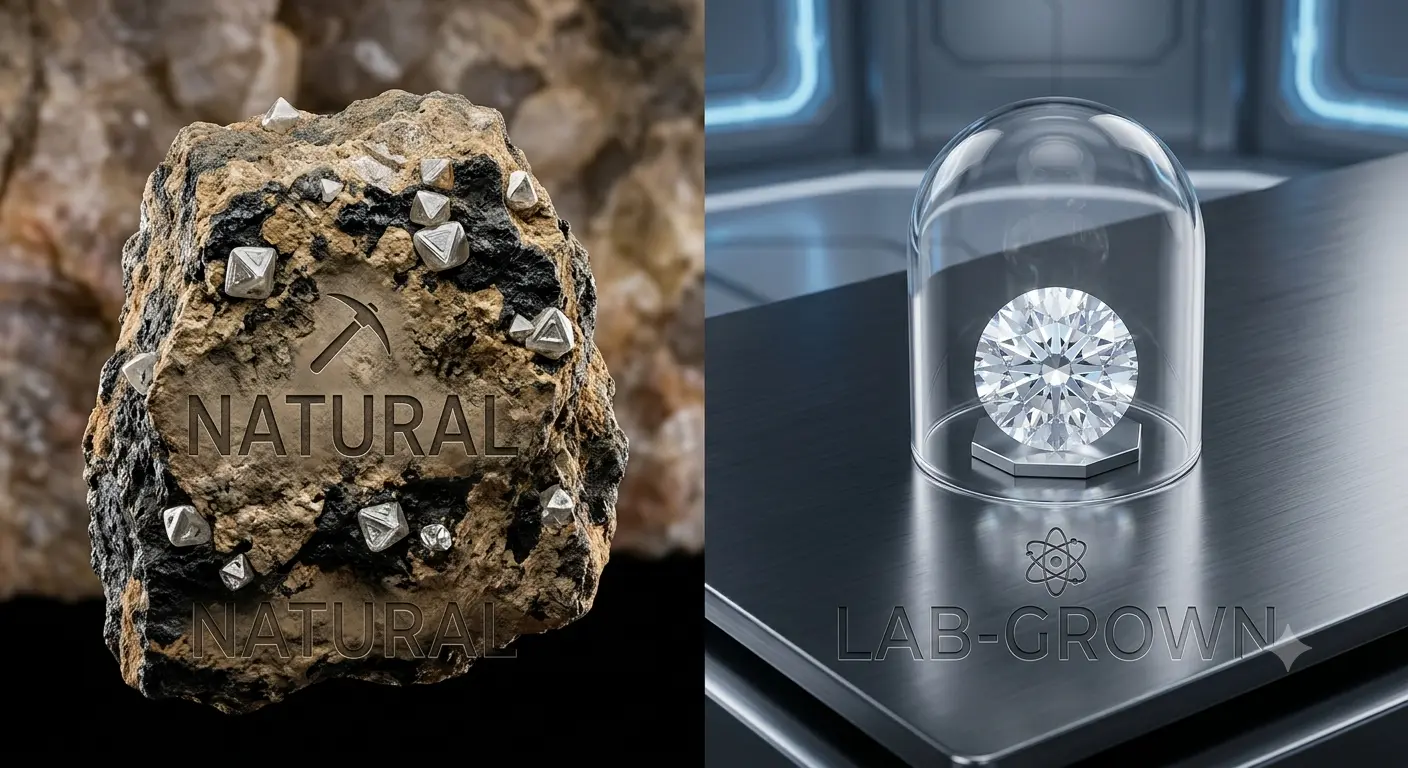 Read more about the article Natural vs. Lab-Grown Diamonds: Complete Comparison